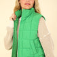 VERY J Zip Up Puffer Padded Warm Vest