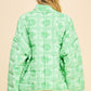 Davi & Dani Vintage Print Open Front Jacket with Pockets