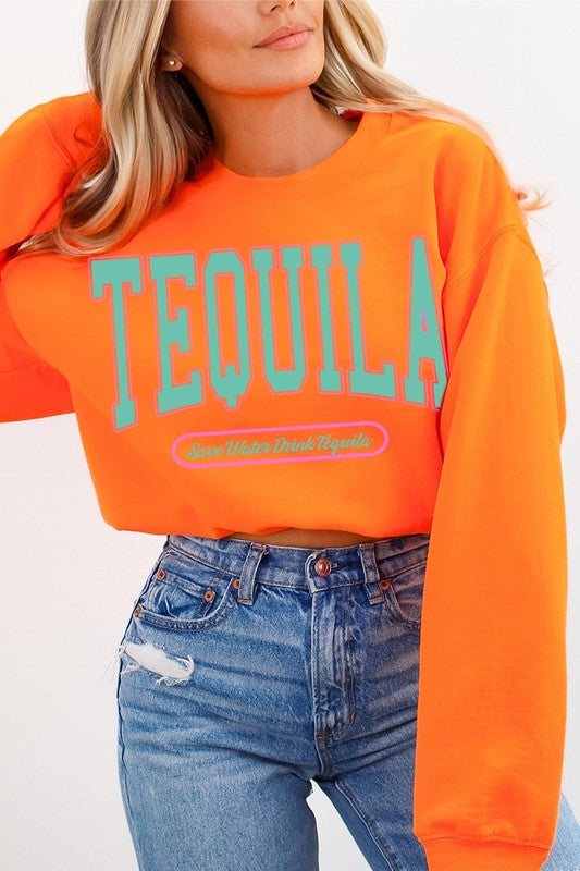 Tequila Drink Graphic Fleece Sweatshirts