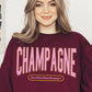 Champagne Drink Graphic Sweatshirts