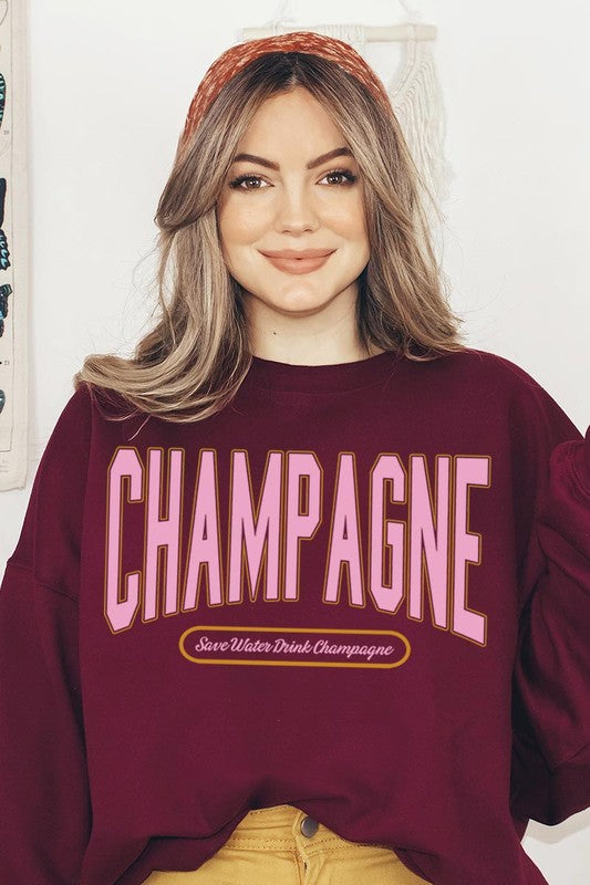 Champagne Drink Graphic Sweatshirts