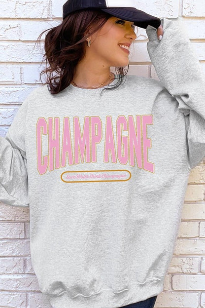 Champagne Drink Graphic Sweatshirts