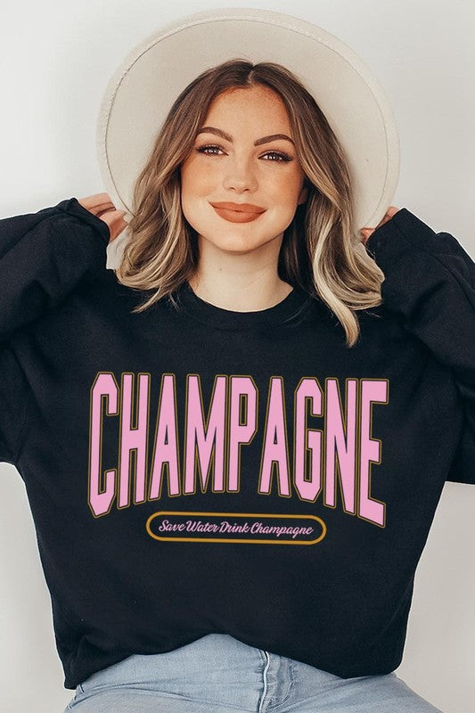 Champagne Drink Graphic Sweatshirts