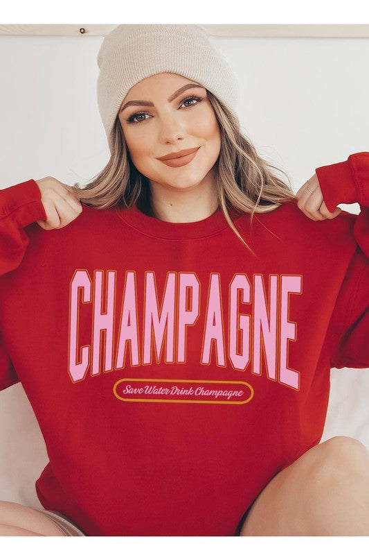 Champagne Drink Graphic Sweatshirts