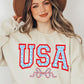 USA Ribbon Graphic Fleece Sweatshirts