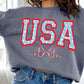 USA Ribbon Graphic Fleece Sweatshirts