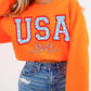 USA Ribbon Graphic Fleece Sweatshirts