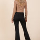 Mittoshop Stretchy Soft Elastic Waist Flare Pants