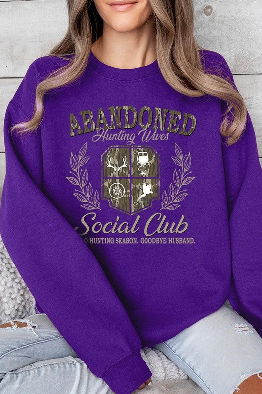 Abandoned Hunting Wife Social Club Plus Sweatshirt