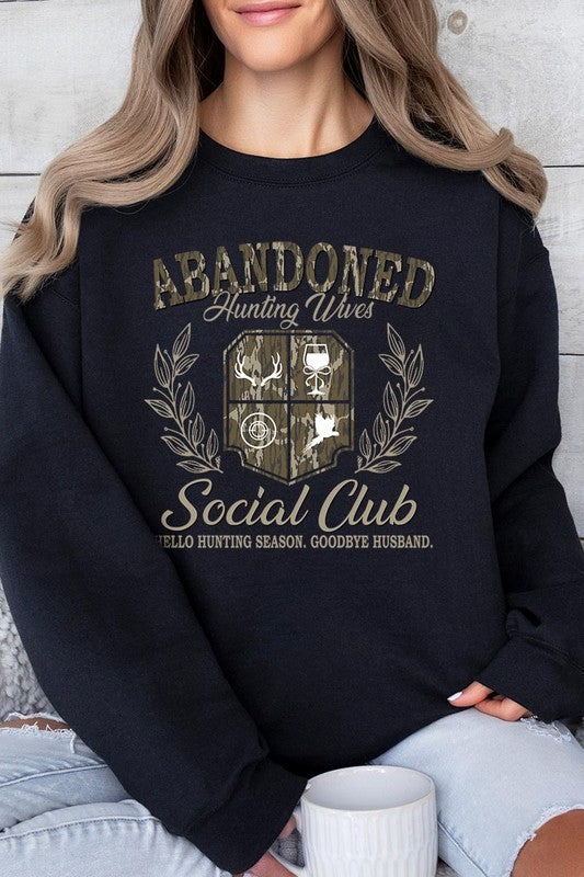 Abandoned Hunting Wife Social Club Plus Sweatshirt