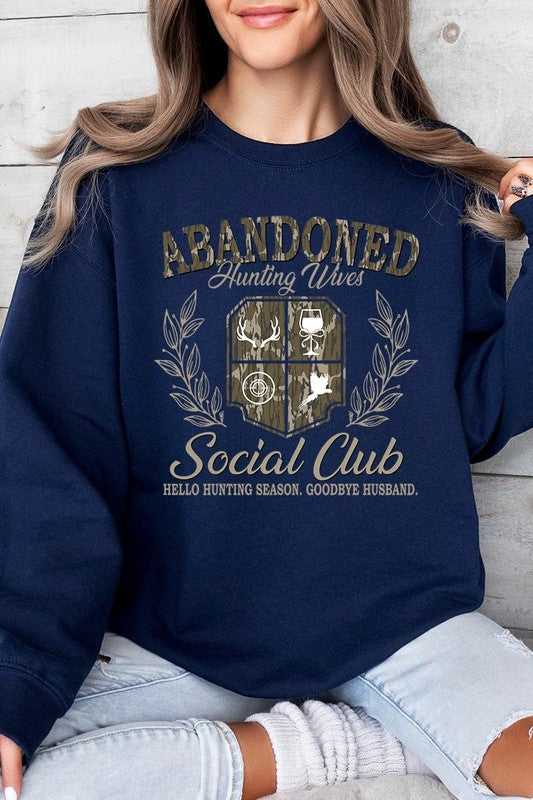 Abandoned Hunting Wife Social Club Plus Sweatshirt