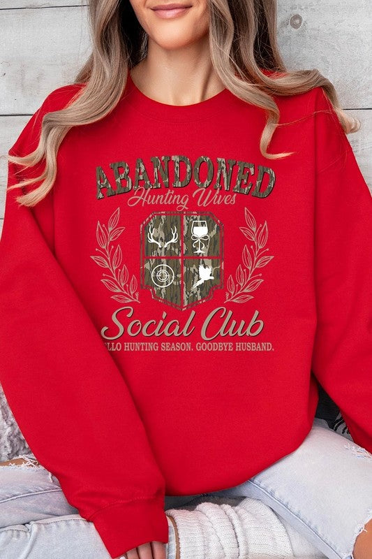 Abandoned Hunting Wife Social Club Plus Sweatshirt