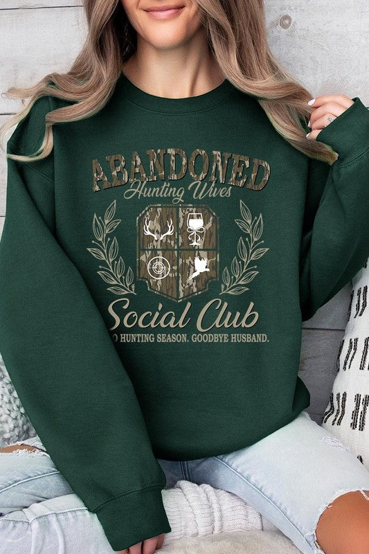 Abandoned Hunting Wife Social Club Plus Sweatshirt