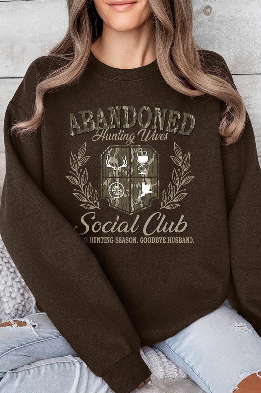 Abandoned Hunting Wife Social Club Plus Sweatshirt