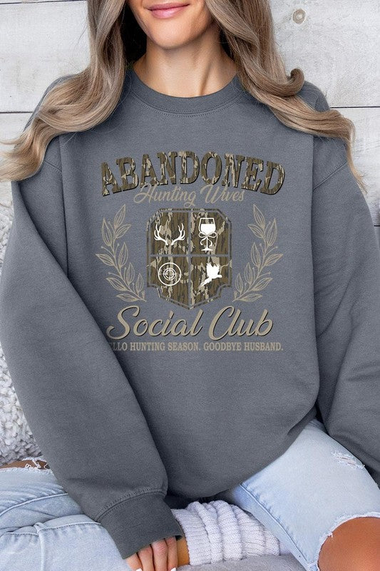 Abandoned Hunting Wife Social Club Plus Sweatshirt