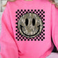 Retro Camo Smiley Face Plus Fleece Sweatshirts