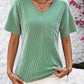 V-Neck Dropped Shoulder T-Shirt