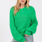 SAGE + FIG Round Neck Drop Shoulder Sweater