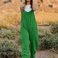 Double Take Full Size Sleeveless V-Neck Pocketed Jumpsuit