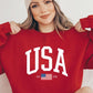 USA Est 1776 Graphic Fleece Sweatshirts