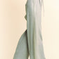 Davi & Dani Rhinestone Elastic Waist Wide Leg Pants