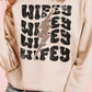 Leopard Lightning Wifey Graphic Sweatshirt