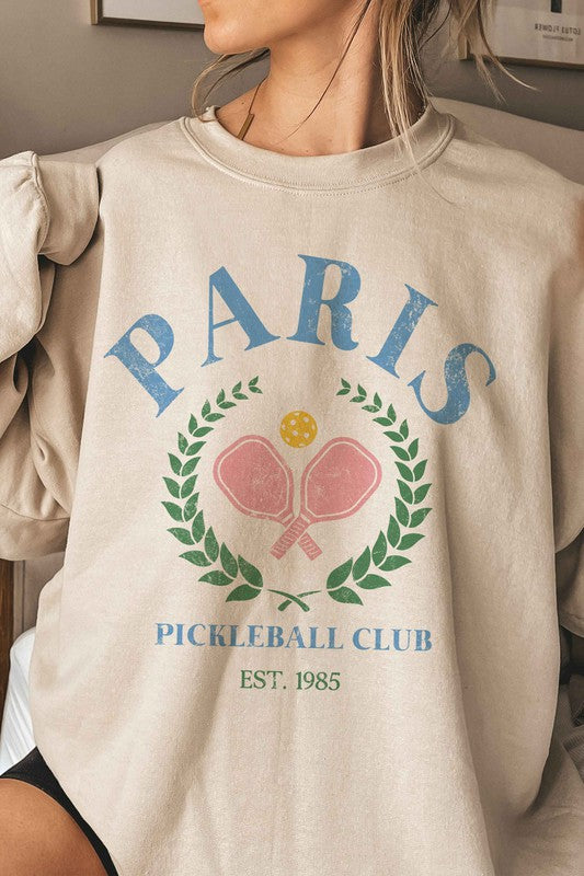 Paris Pickleball Club Graphic Sweatshirt