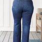 Arlo High Rise Button-Fly Straight Jeans