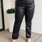 Tanya Control Top Faux Leather Pants in Black