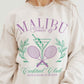 Malibu Tennis and Cocktail Club Graphic Sweatshirt