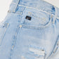 Kancan Distressed Button Fly Denim Shorts