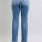 Judy Blue Full Size Wash Thermal Straight Jeans with Pockets