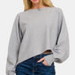 Zenana Asymmetric Hem Long Sleeve Sweater