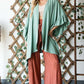 Wide sleeves ruffle kimono KRT1650-1