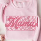 Checkered Mama Graphic Sweatshirt