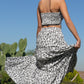 Twist Crop Top And Tiered Maxi Skirt Set