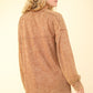 VERY J Mineral Washed Oversized Sweatshirt Mini Dress