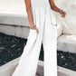 Smocked Spaghetti Strap Wide Leg Jumpsuit