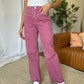 RFM Full Size High Rise Garment Dye Wide Leg  Jeans