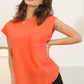 Ninexis Round Neck Cap Sleeve T-Shirt