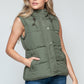 Snobbish Snap and Zip Closure Hooded Vest