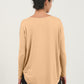 HYFVE Draped Drop Shoulder Long Sleeve Top