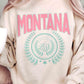 Montana State Wreath Graphic Sweatshirt