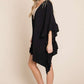 Wide sleeves ruffle kimono KRT1650-1