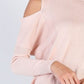 UNIQ Cold Shoulder Long Sleeve Knit Top