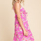 Culture Code Full Size Floral Ruffled Cami Dress