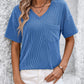 V-Neck Dropped Shoulder T-Shirt