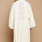 POL Flower Lace Trim Open Front Longline Cardigan