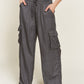 Satin Cargo Pants