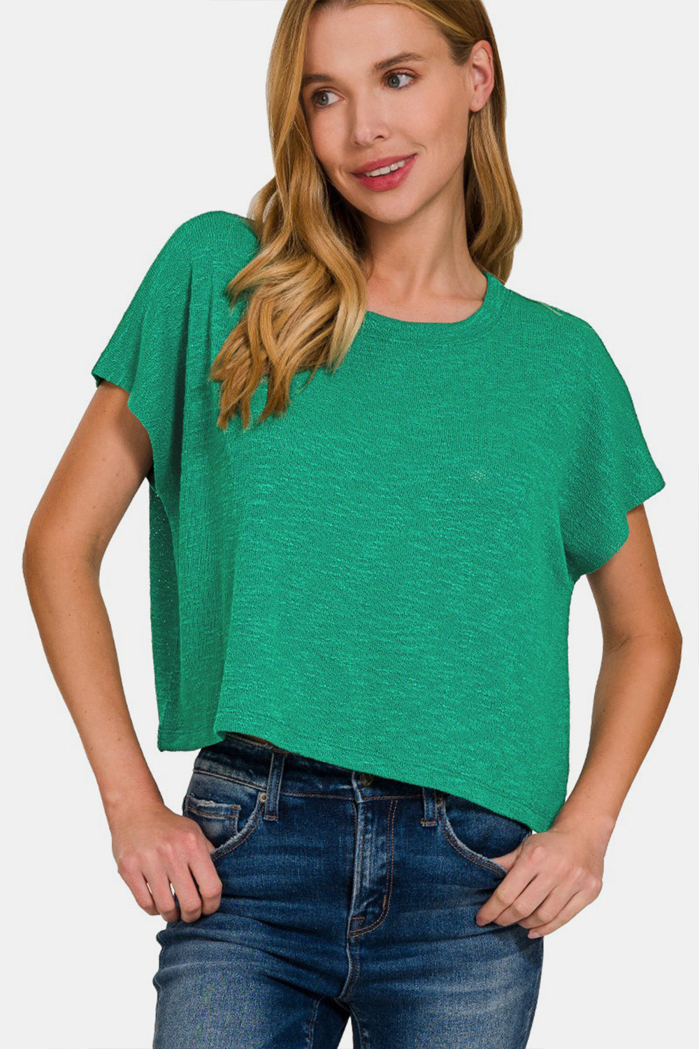 Zenana Round Neck Short Sleeve T-Shirt